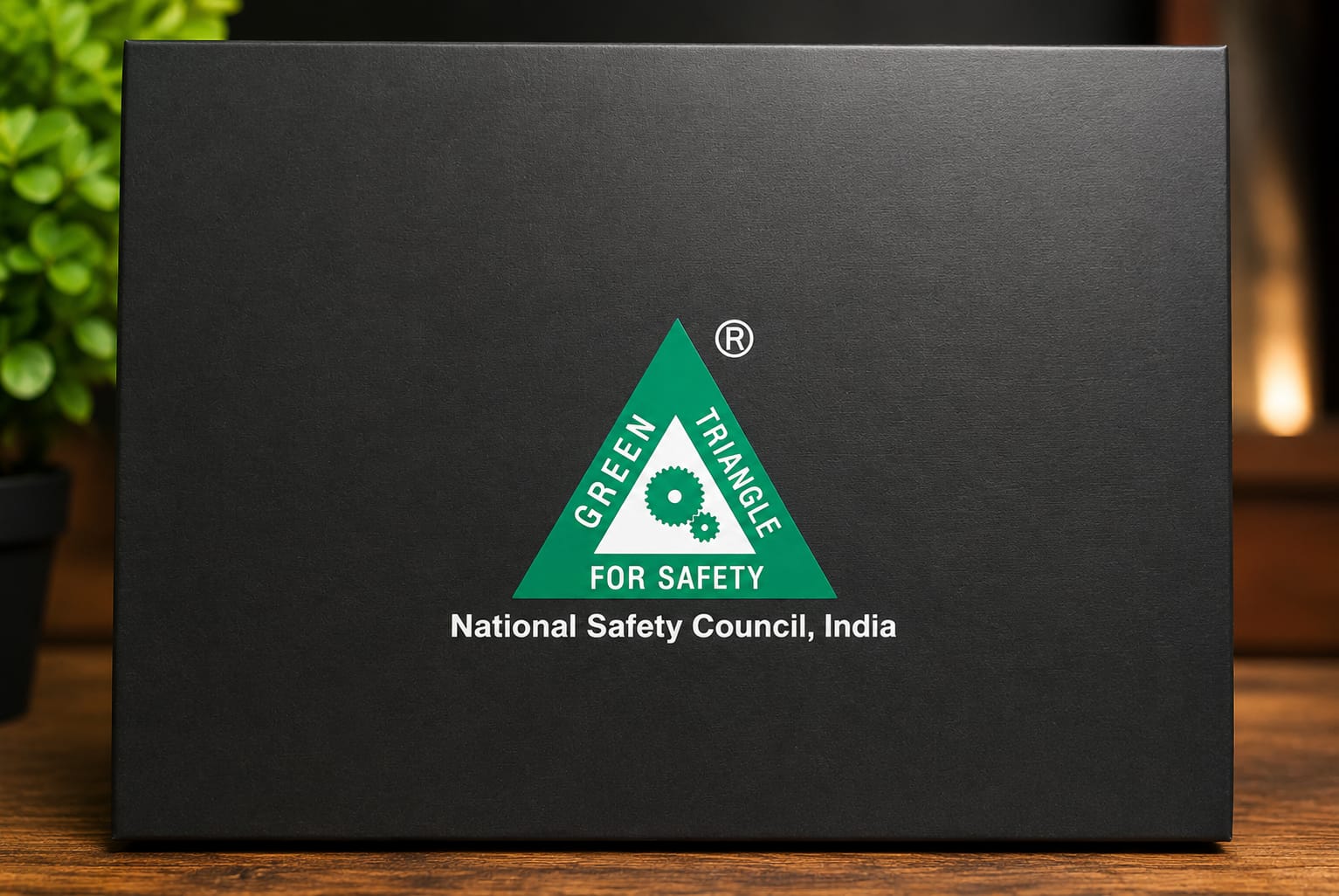 Custom branded corporate gift box with printed company logo